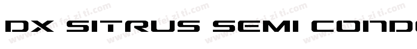Dx Sitrus Semi Conde字体转换